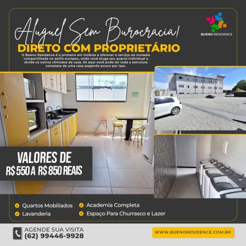 Moradia com água, energia, gás e internet de brinde