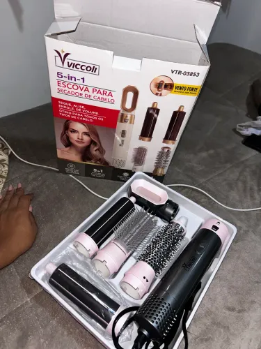 Escova secadora para cabelo 5 em 1