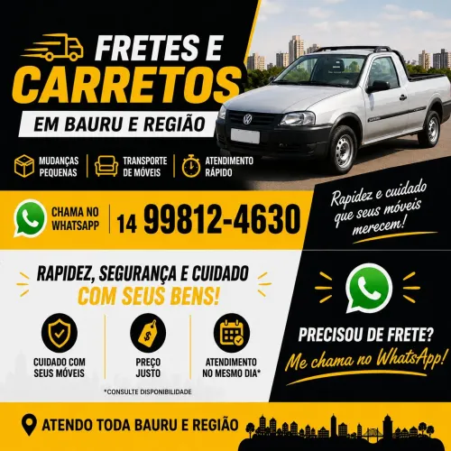 Frete e carreto Bauru 