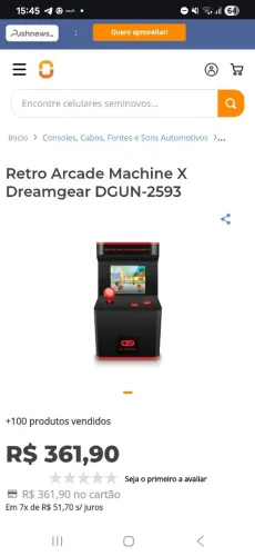 Game retrô arcade machine x $80