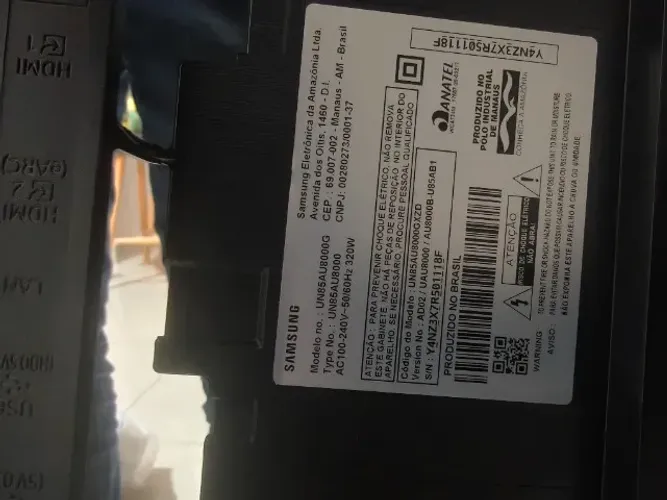 PEÇAS TV 85" SAMSUNG UN85AU8000G