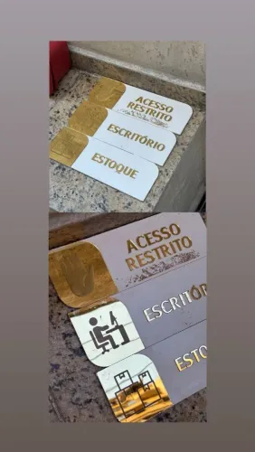 Placas sinalização