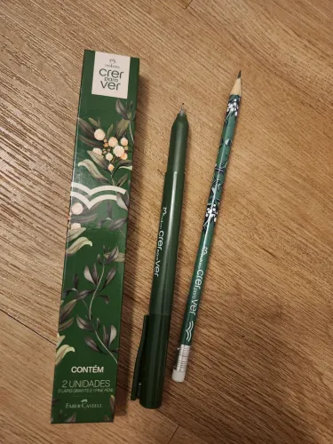 Lápis e caneta Natura bem querer