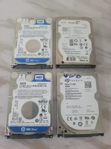 Lote 4 hd notebook 500gb wd slin 100% com garantia so 339 temos tb ssd 480gb novos
