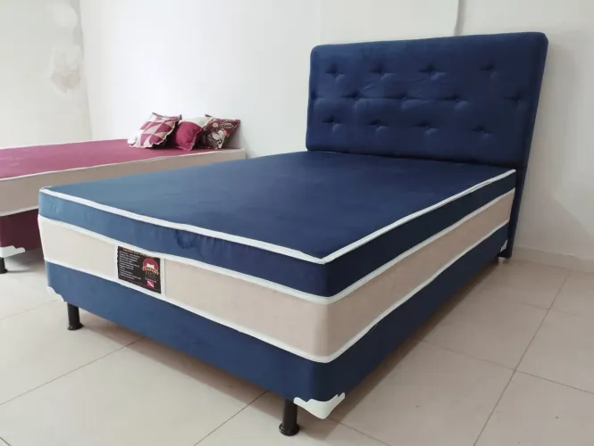 Cama Casal Conjugado de Espuma Dupla