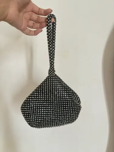 Bolsa de festa com strass para casamentos, eventos etc
