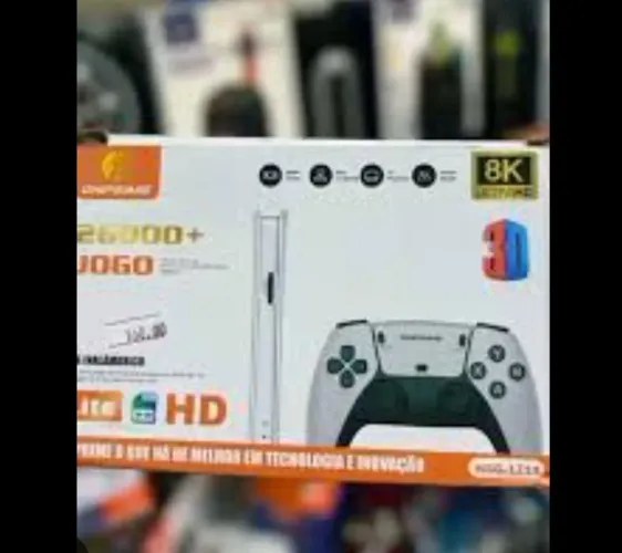 Game stick retrô com 2 controles