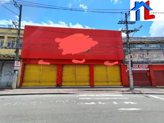 ALUGO Loja de 500m² e 1 andar com 400m², com 3 Banheiros privativos e cozinha. Localizado