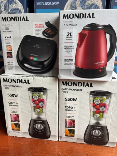 Eletrodomésticos Novo - R$100 cada Liquidificador Chaleira elétrica Sanduícheira Grill