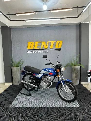 Honda/Cg 125 Azul 1987 - Moto com possibilidade de colocar placa preta