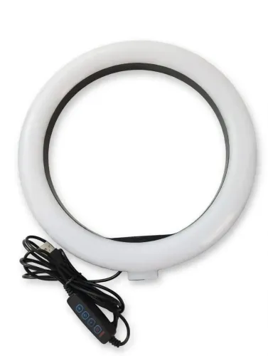 Ring Light 26cm USB Com Controle - Luz Para Fotos, Vídeo, Maquiagem
