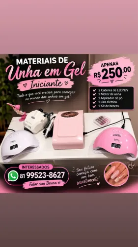 Kit iniciante de unhas no precinho!