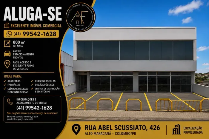 Loja Comercial c/ 800 m2 em Colombo - PR