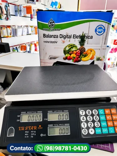 Balança Digital 40Kg Padaria Mercadinho Sacolão Frigorífico
