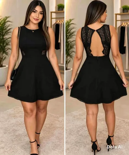 Vestido rodado M