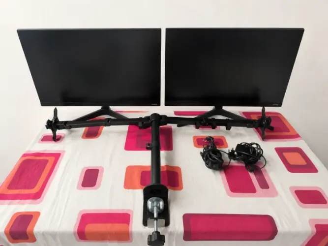 Kit Completo - 2 Monitores Samsung T350 24 + Suporte Duplo Articulado