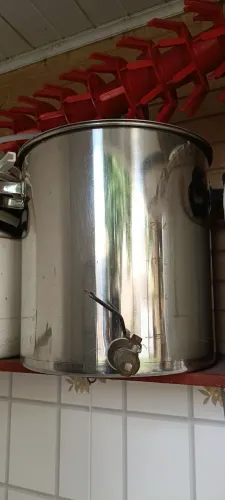 Panela inox cerveja artesanal 35 litros 