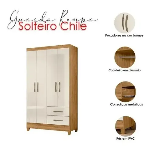 Guarda roupa 4 portas