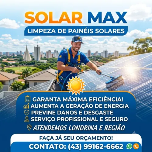 SolarMax Limpeza de Painéis Solar