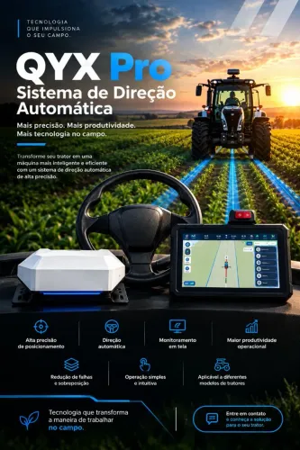 Seu trator ainda depende de voce para seguir a linha