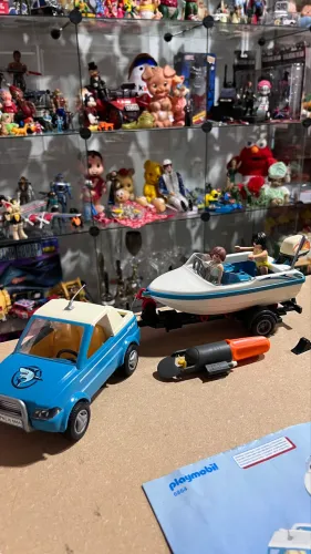 Lindo conjunto carro com lancha playmobil 6864