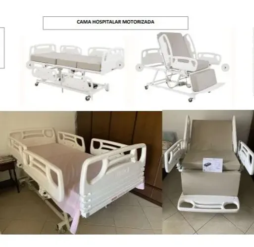 Cama-poltrona hospitalar motorizada