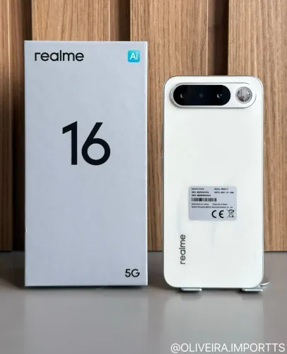 REALME 16 5G 256GB + 12GB RAM - Lacrado 1 ano de Garantia