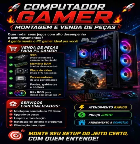 Computador Gamer ! Montagem e venda de peças!