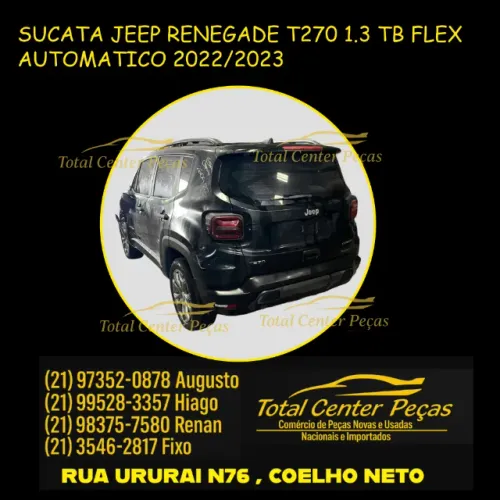 PEÇAS PARA RETIRADAS JEEP RENEGADE T270 1.3 