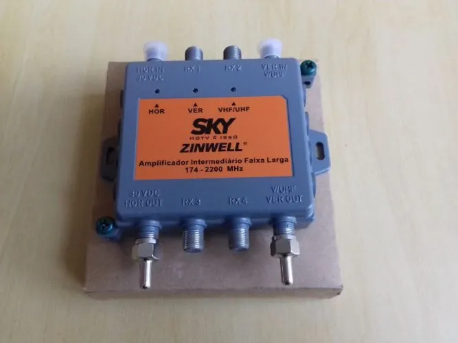 Amplificador Intermediário Faixa Larga Sky Zinwell Smu