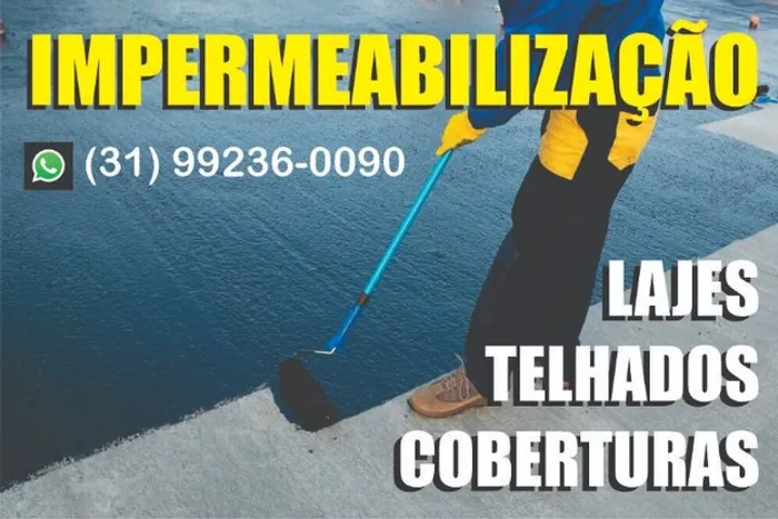 Impermeabilização em lajes telhados e coberturas em BH