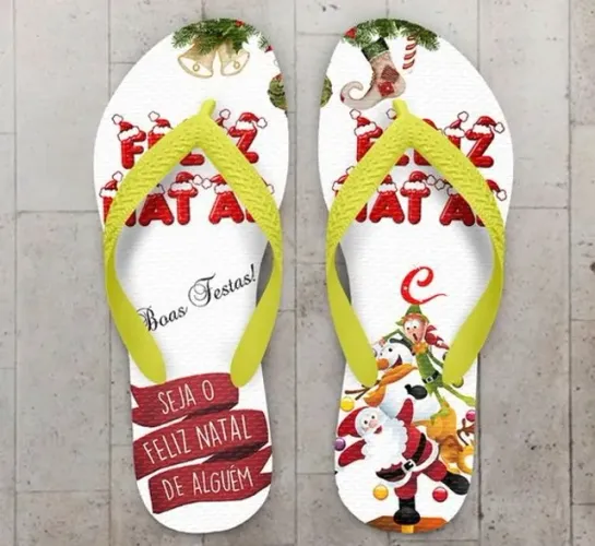 Chinela Personalizada para o natal