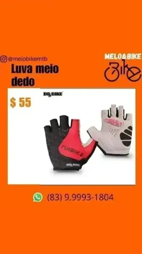 Luvas ciclismo meio dedo tamanho: G 
