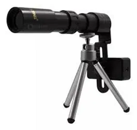 Monocular Com Tripé 10x40 Suporte Celular Para Fotos