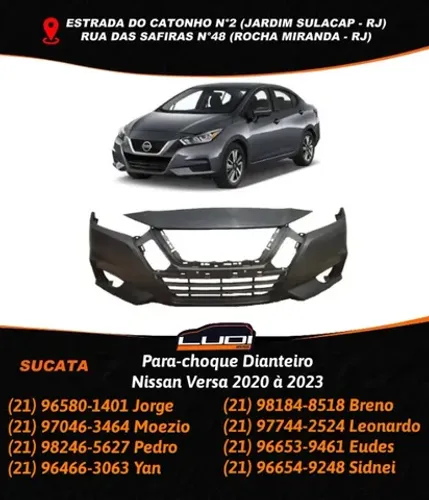 Para-choque Dianteiro Nissan Versa 2020 à 2023