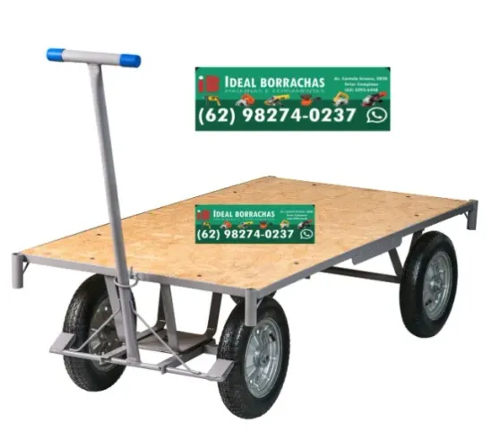 Carrinho plataforma 400kg - sem grade