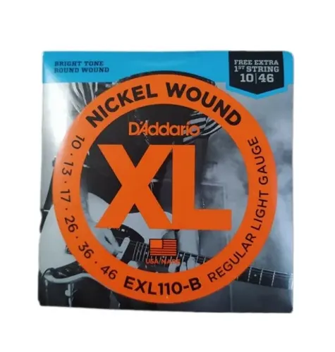 Encordoamento P/ Guitarra D'Addario EXL110-B Aço 010 Nickel Wound