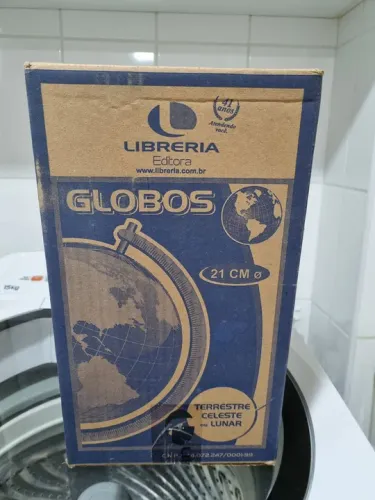 Globo Terrestre ou Celeste 21cm - Libreria Editora com luz
