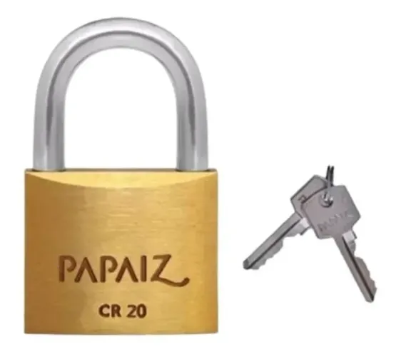 Cadeado Papaiz Cr20 De 20mm Com 2 Chaves