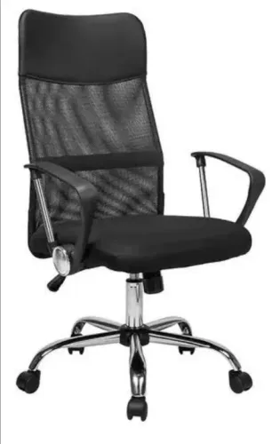Cadeira de escritório giratoria preta 