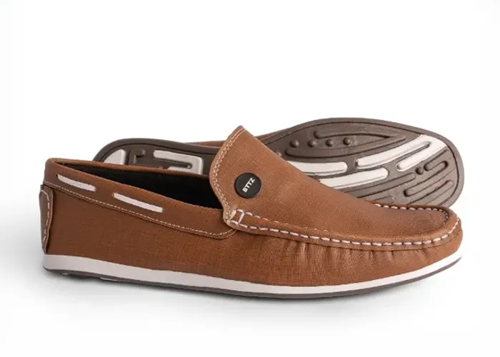 Sapato Driver Esporte Fino Sider clássico Mocassim Sintético Caramelo lançamento Ref 1001