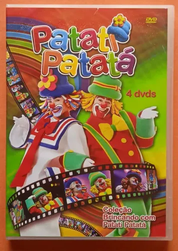 Dvd Patati Patatá - 4 Dvds - Brincando Com Patati Patatá 