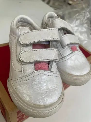 tenis vans infantil couro old 20