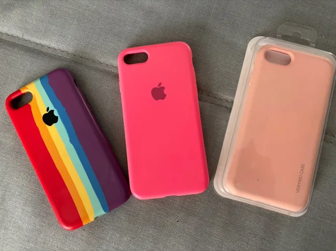 3 Capas de Silicone para iPhone - Diversas Cores!
