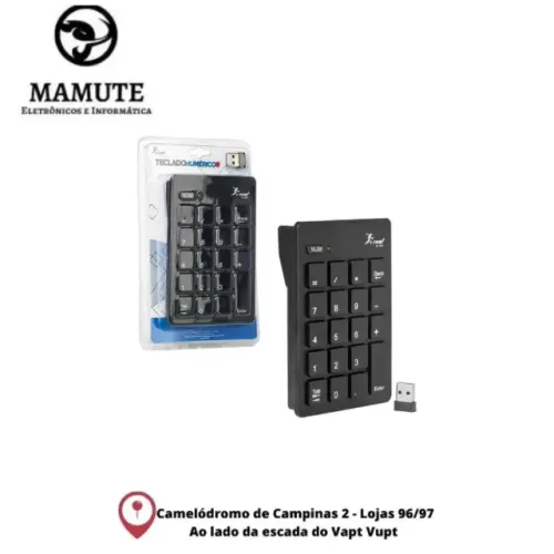 Teclado Numerico Kp-2038 Sem Fio