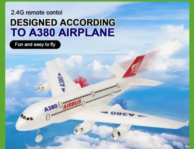 AVIAO RC  A380  SUPER RESISTENTE  AO  VENTO MUITO RAPIDO 