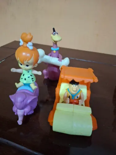 Bonecos Flintstones colecionáveis Mc Donalds