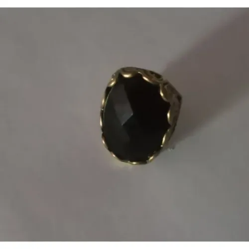 Anel preto acessórios