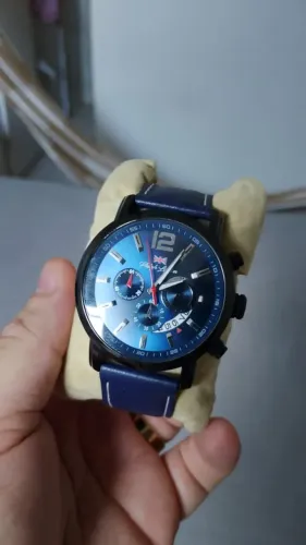 RELOGIO PHILLIP LONDON AZUL