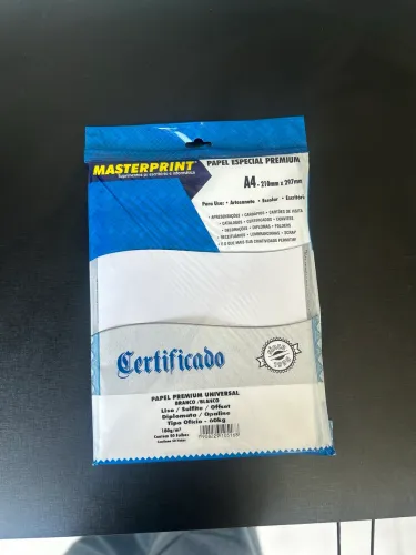 Papel Diploma (180gm) para certificados